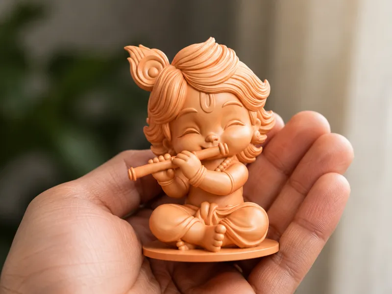 Baby Krishna Chibi Statue