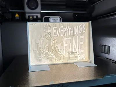 Sal Vulcano Everything's Fine Lithophane/Lightbox