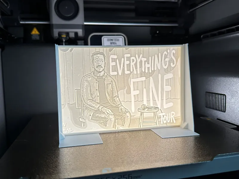 Sal Vulcano Everything's Fine Lithophane/Lightbox