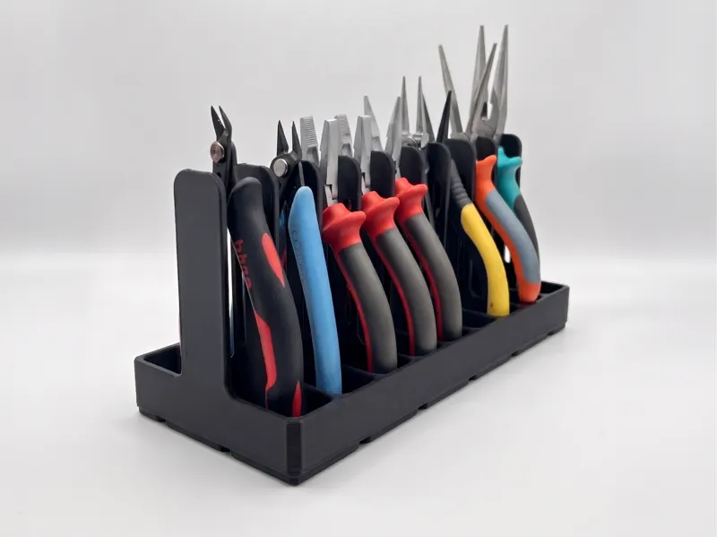 9‑Pliers Desk Gridfinity Plier Rack - XC1 Fast 