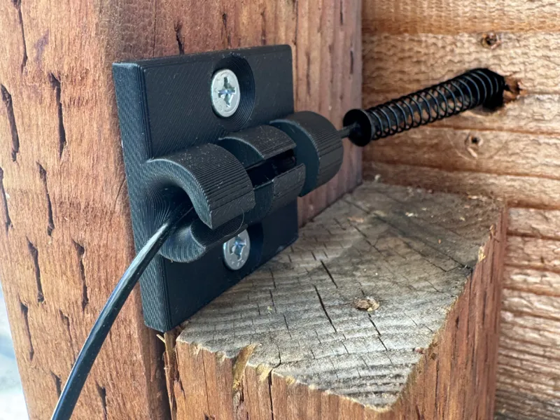 Gate Latch Cable Guide