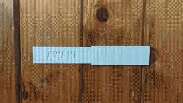 Sleeping / Awake Door Sign