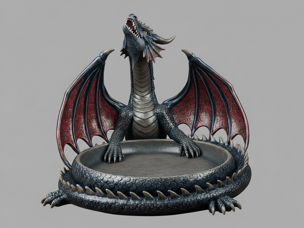 plato para snack con forma de dragon