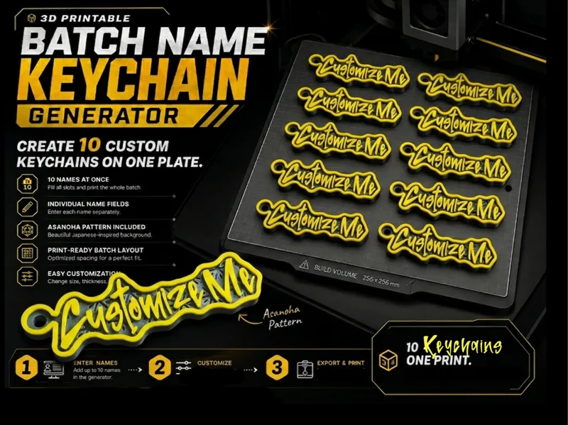 Batch Name "Kumiko" Keychain Generator 
