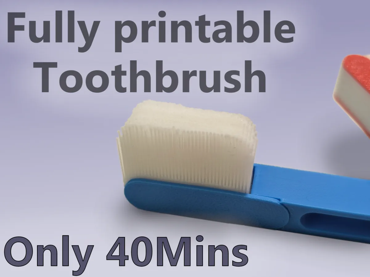 Fully Printable Toothbrush - Free 3D Print Model - MakerWorld
