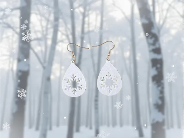 Drop Snow earrings