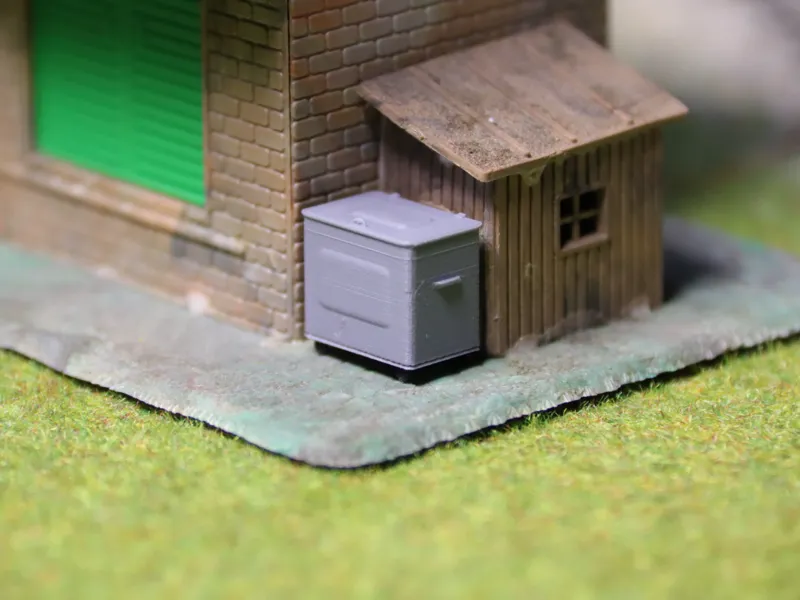 Müllcontainer 800L in H0 - 1/87