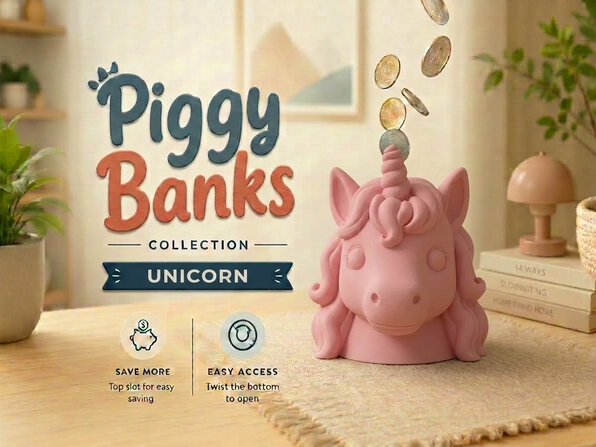 Unicorn Piggy Banks Collection 