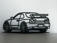 Silhouette murale Nissan Skyline GT-R R34 — photo 2