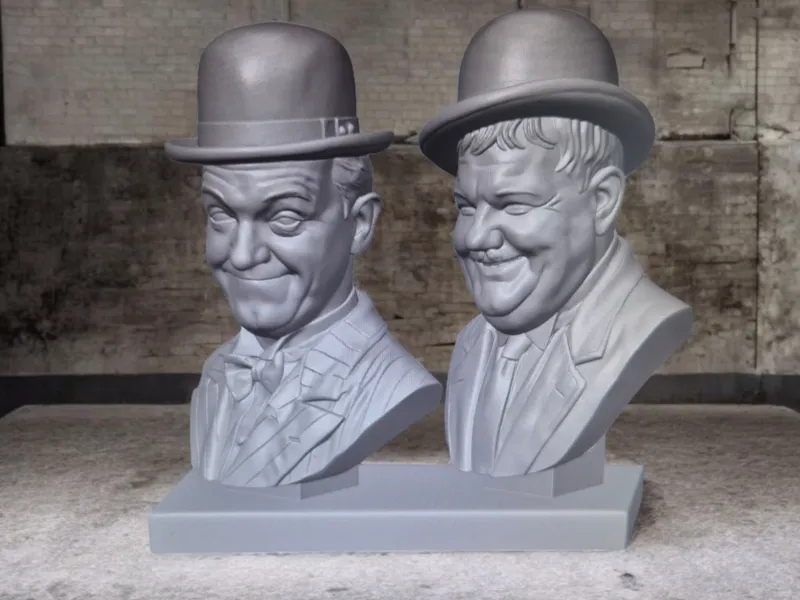 Laurel and Hardy  Dick und Doof , Statue , Büste 
