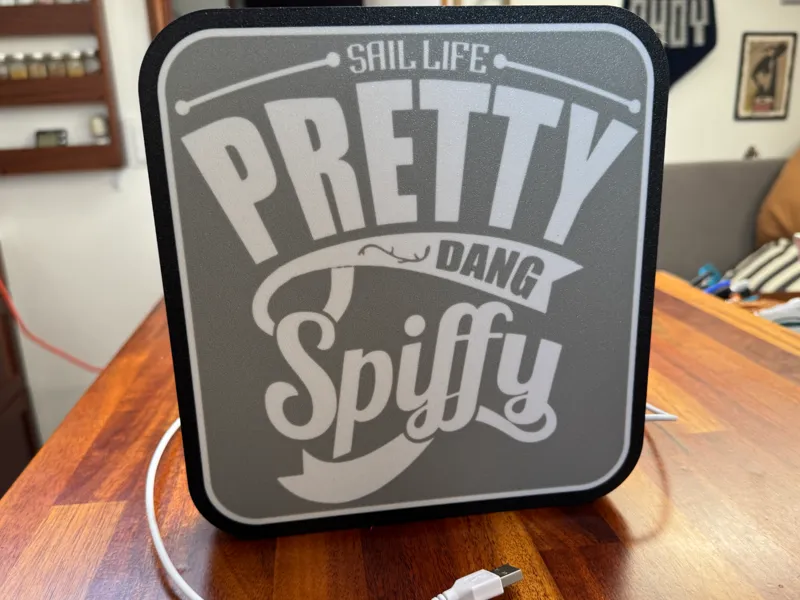 Pretty Dang Spiffy light box