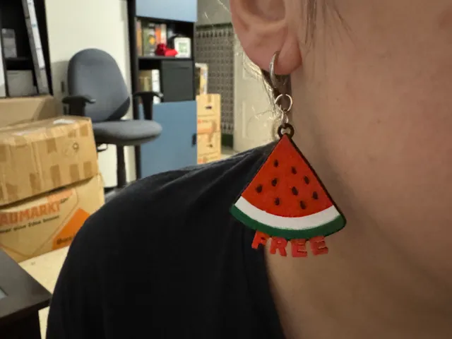 Watermelon earrings