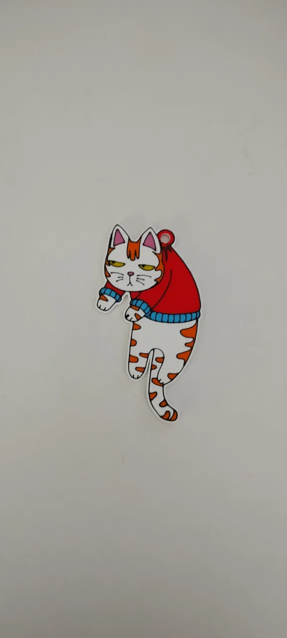 Grumpy Cat - ornament - keyring - charm - earring view 3