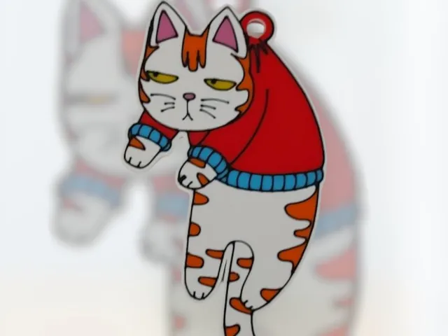 Grumpy Cat - ornament - keyring - charm - earring