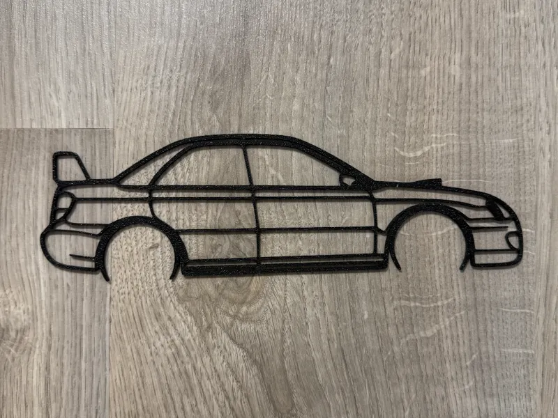 Subaru Impreza WRX STI 2004 silhouette