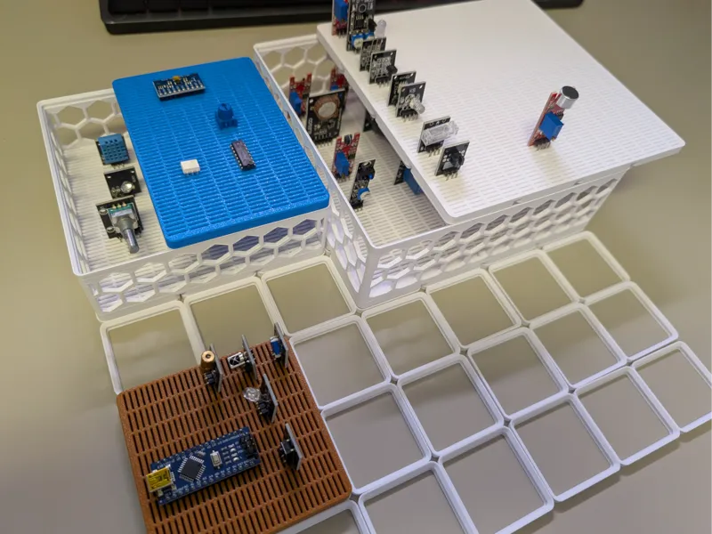 Gridfinity Electronic Component Holder / Storage