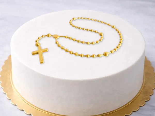 Chapelet décoratif pour gâteau (Première Communion)