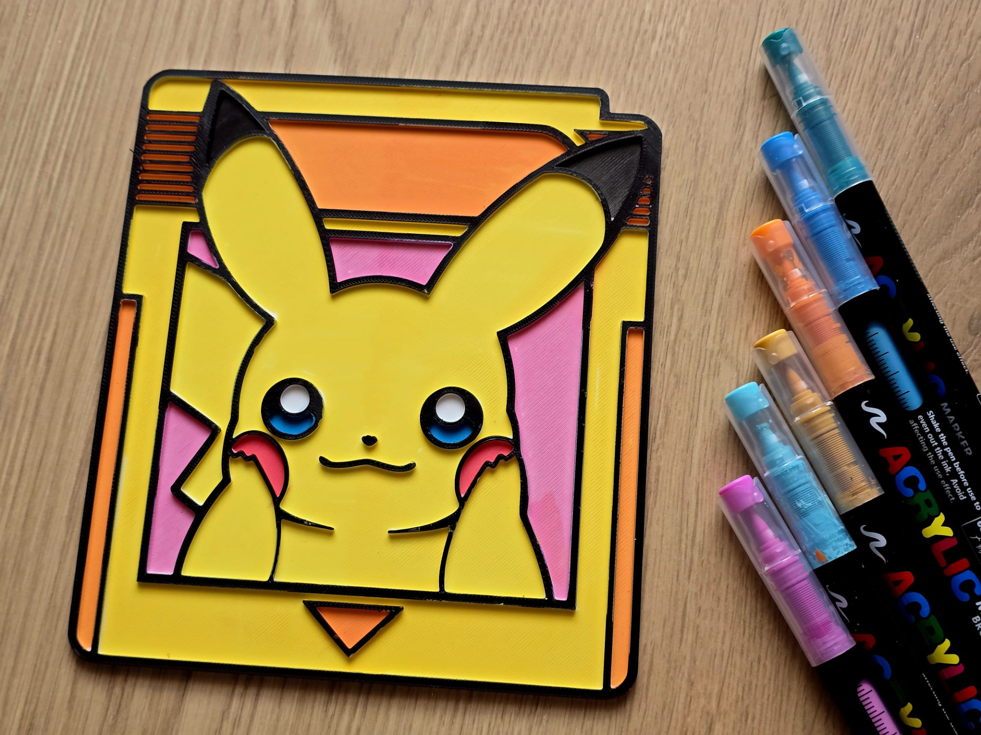Pikachu Coloring Gamecard Craft