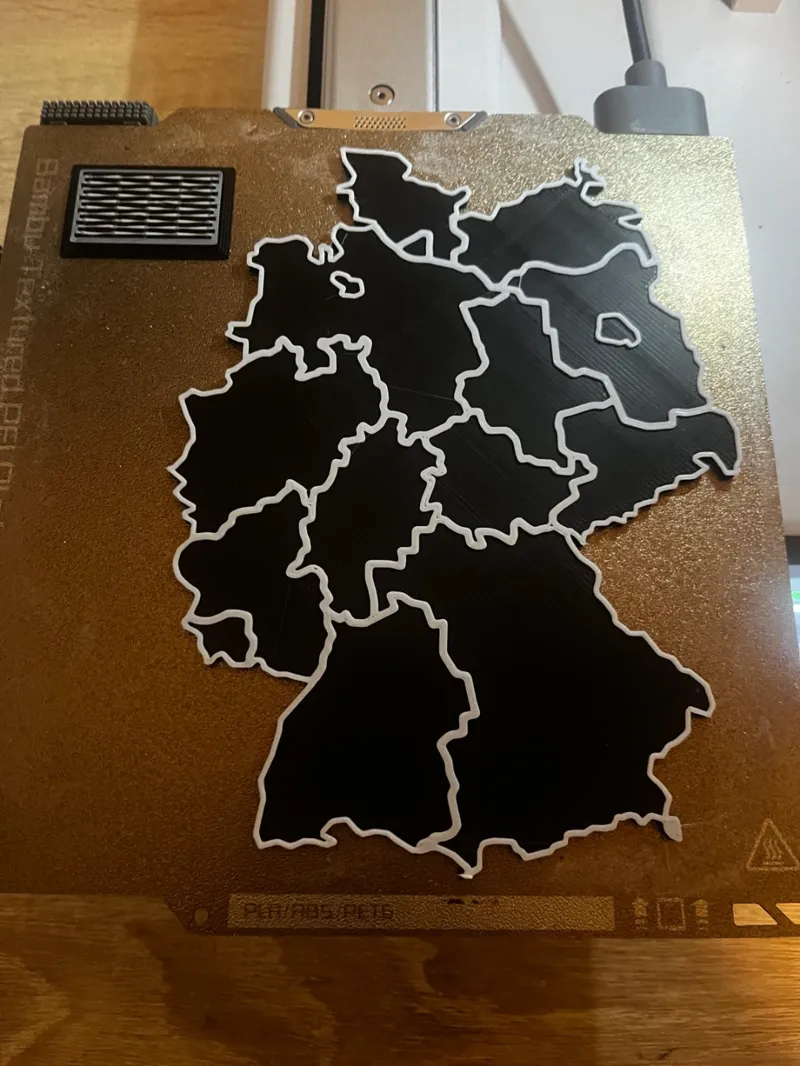 Germany Map Small A1 Mini