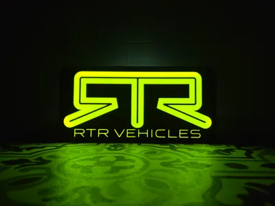 RTR Vehicles LED Lightbox Sign