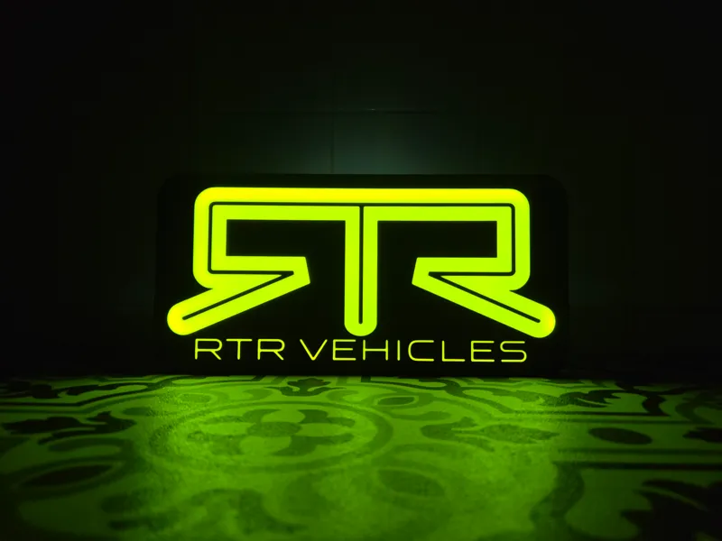 RTR Vehicles LED Lightbox Sign
