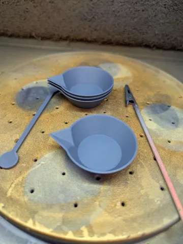Modelo para impresión 3D: stackable paint mix cup — vista de referencia 2