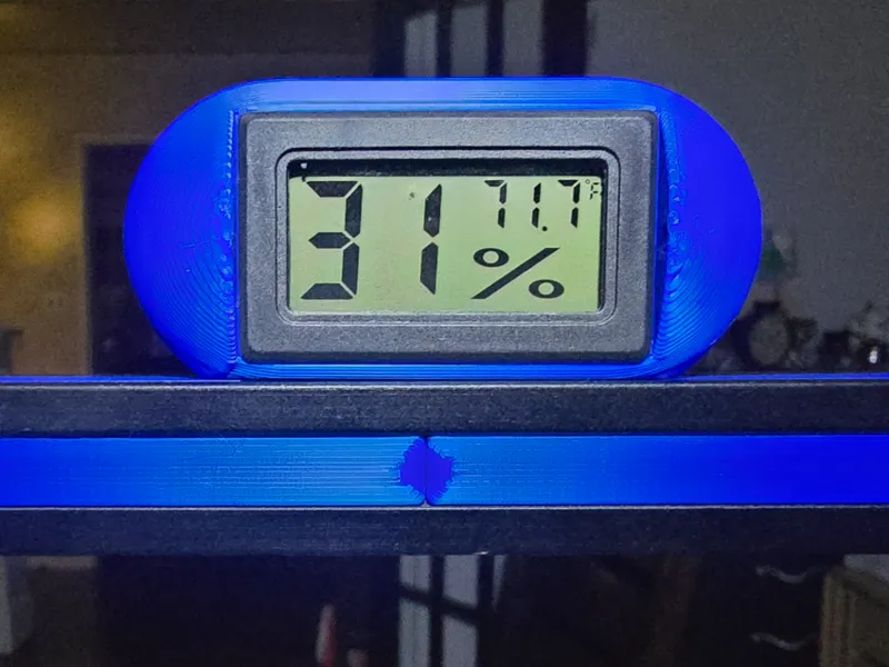 Hygrometer holder for v-slot