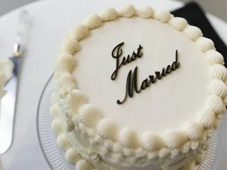Just Married Cake Topper