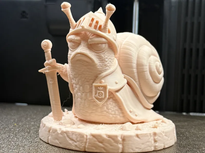 Slug Knight Sculpture