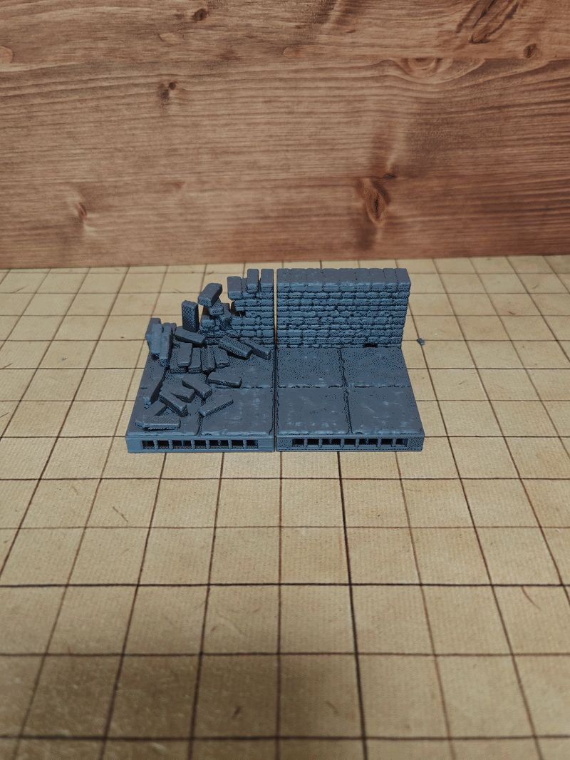 D&D Terrain - OpenLock Ruin wall and Stading wall