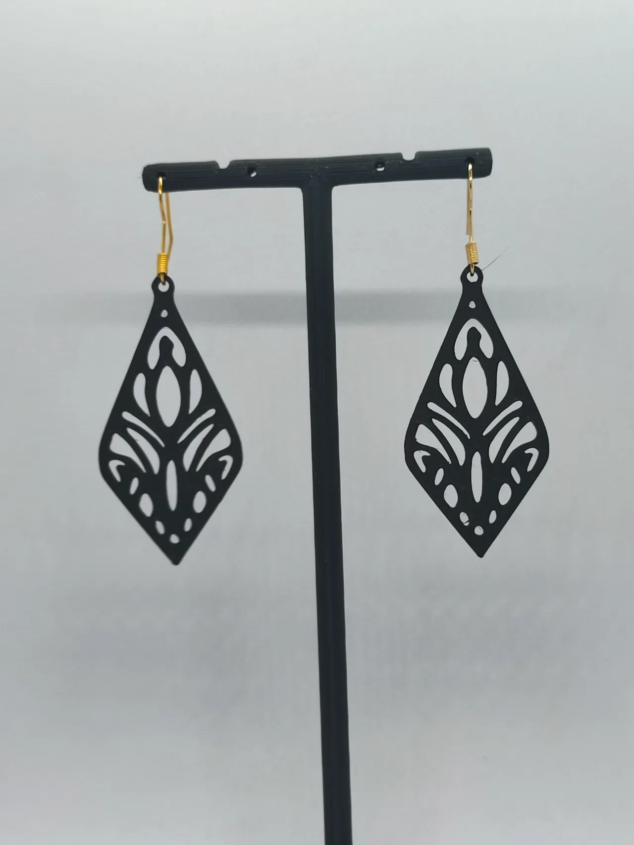 Aretes Joyas de Encaje Floral view 3