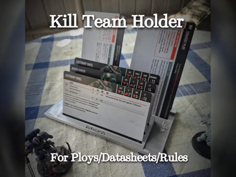 Holder for Killteam Datasheets, Ploys, Rules