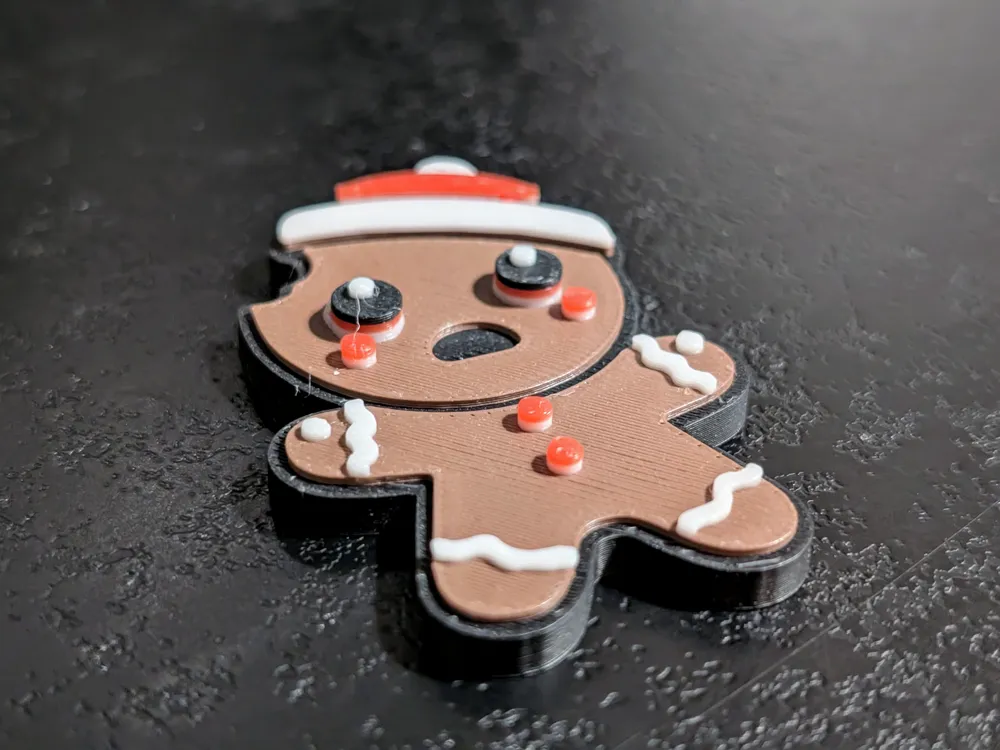 Cute Christmas Magnets Pt. 3 - layered & embossed! - Free 3D Print ...