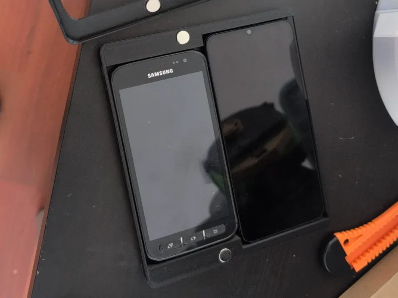 Smartphone holder for reverse camera