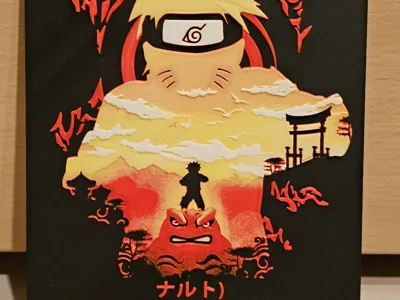 Naruto Sunset Silhouette (HueForge Wall Art)