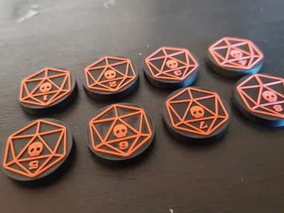 Simple Dungeons and Dragons Enemy Token