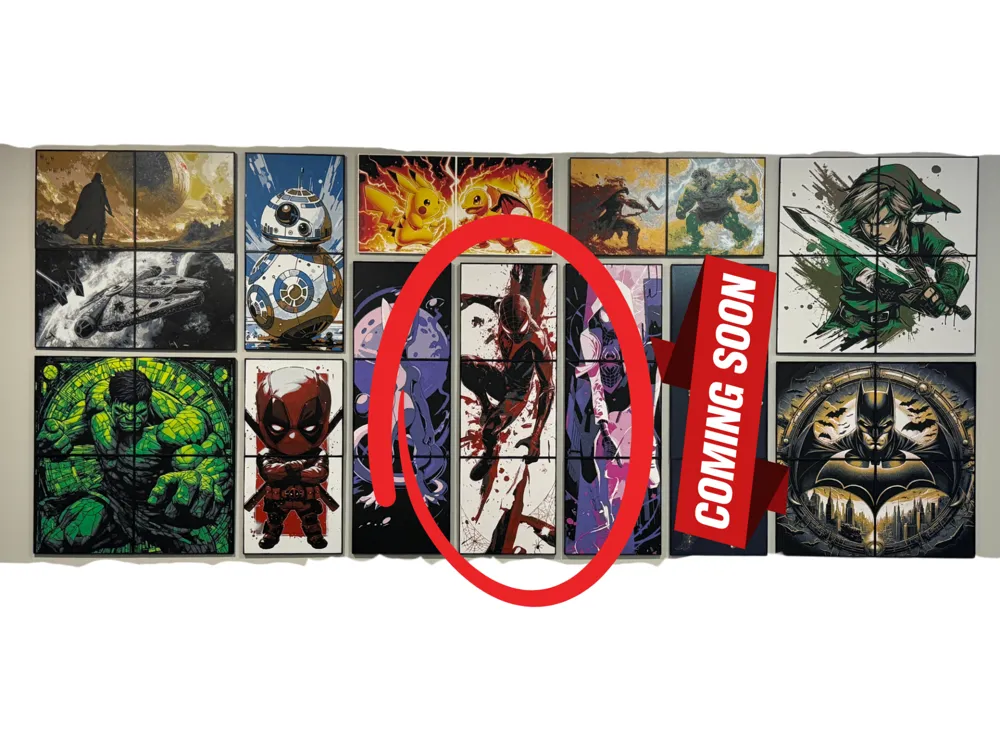 Miles Morales - 3 Panel Hueforge - 600x200