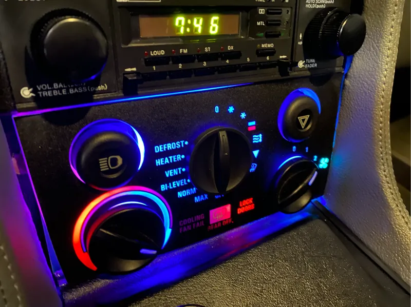 DMC Delorean HVAC Panel Replacement