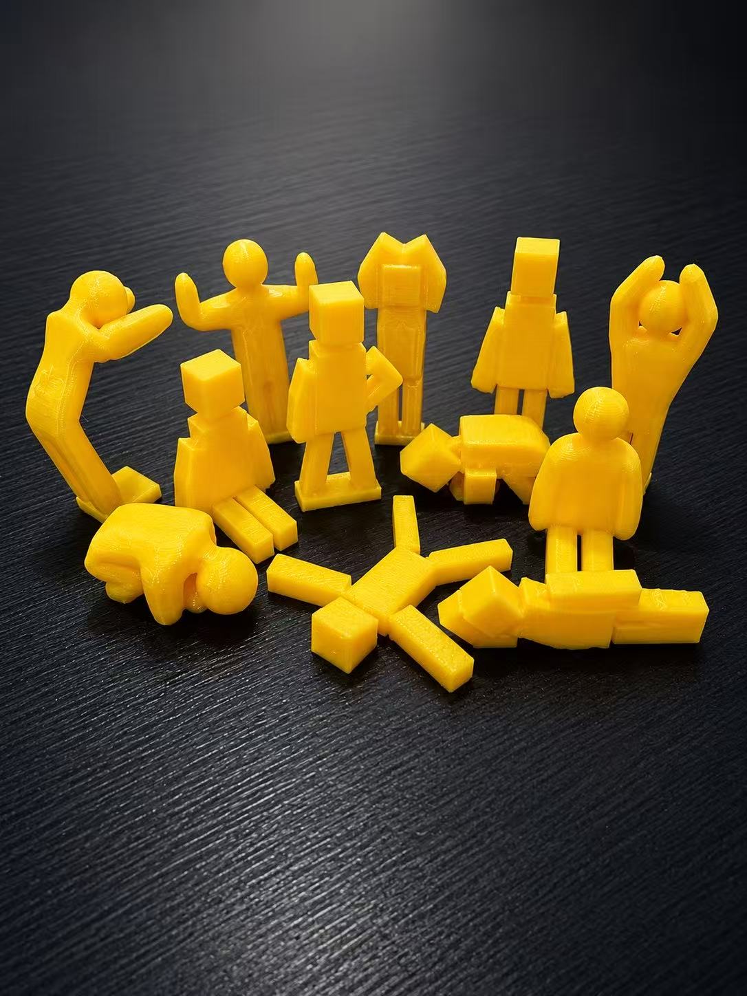 Miniatura 5 do modelo 3D 超级变色龙|方形/圆形人物,各9种姿势全|躲猫猫小人|涂鸦躲猫猫