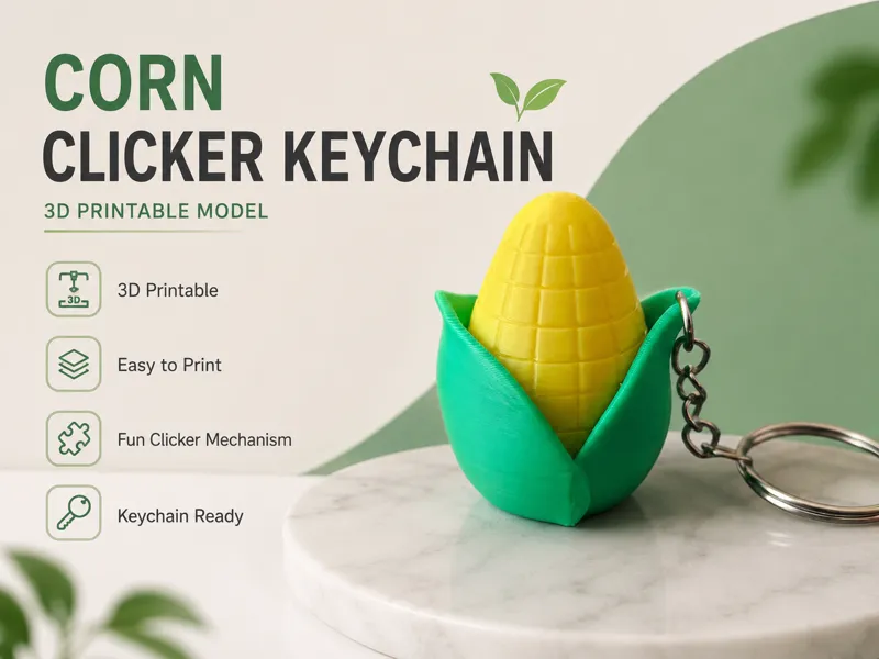 Corn Clicker Keyring