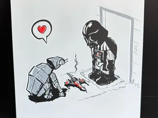 Hueforge Darth Vader AT-AT vs X-Wing