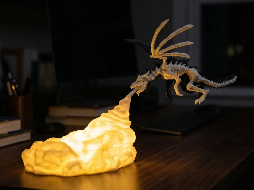 The Half Undead Dragon Lamp