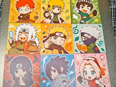 (lumina) polymaker PETG four-color layered Chibi Naruto nine designs