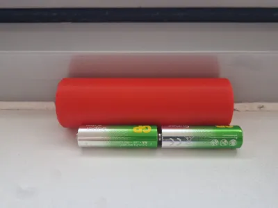AA battery to D battery adapter