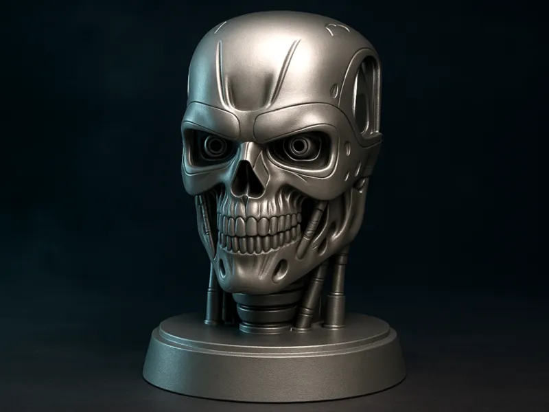 Testa T800 Terminator Headset Holder esposizione
