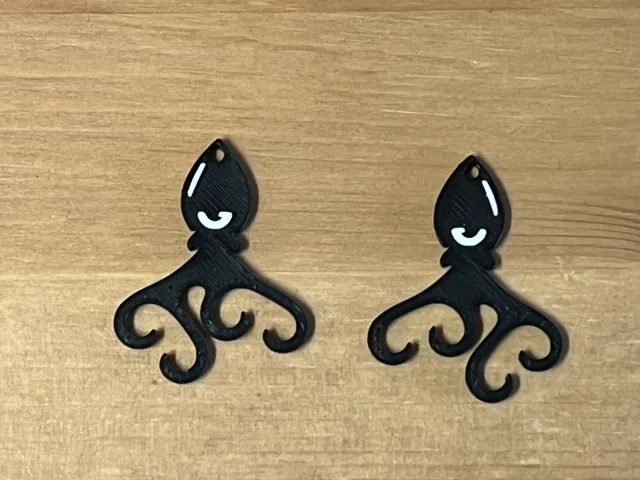 squid earrings
