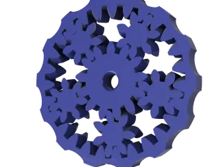 Print in place planetary gear fidget spinner