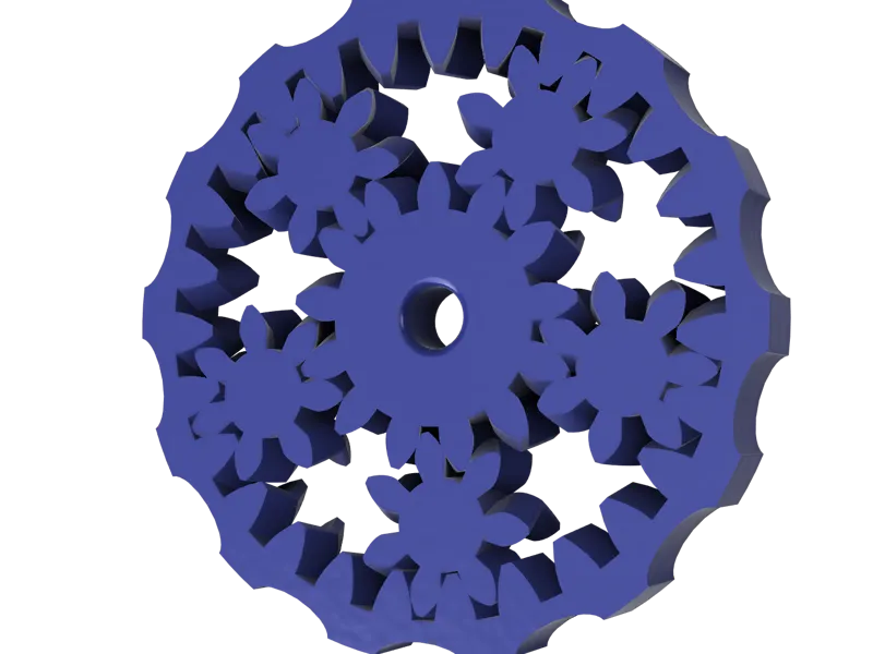 Print in place planetary gear fidget spinner 