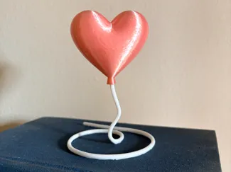 Floating heart balloon for valentines