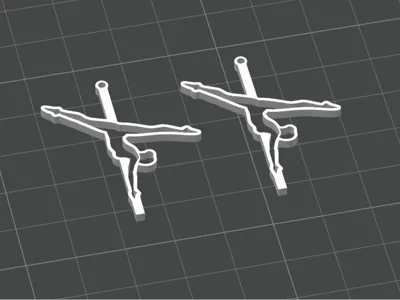 pole dance earrings